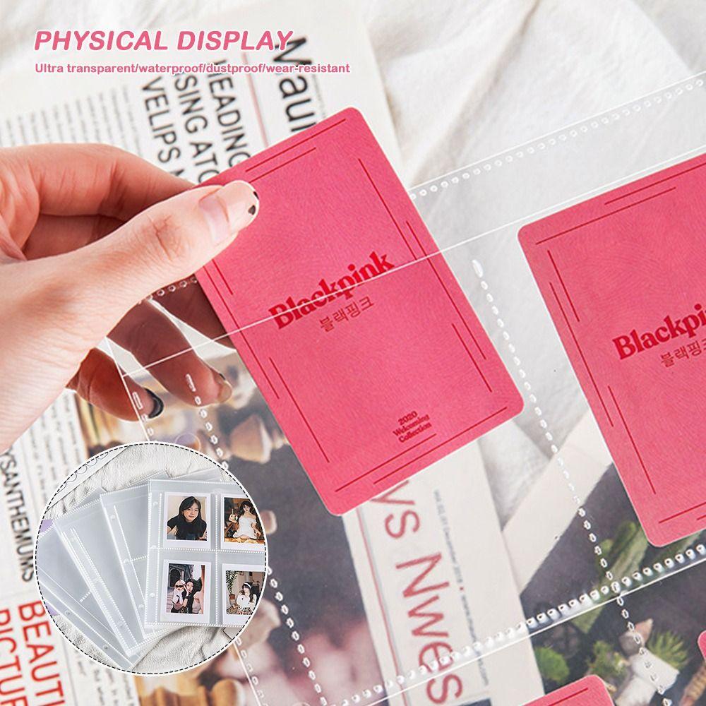 10PCS Transparent A4 Kpop Photocard Binder Multiple Pockets Photo Album Card