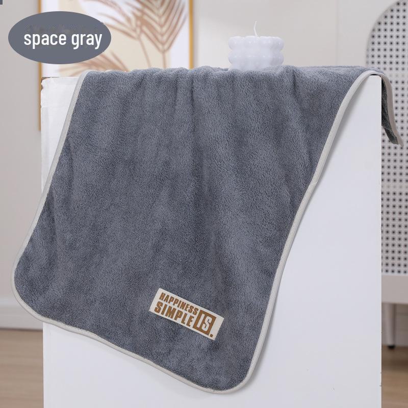 Индивидуально вышитое утолщенное полотенце из кораллового флиса: Впитывающее полотенце для ванны, фитнеса и бассейна