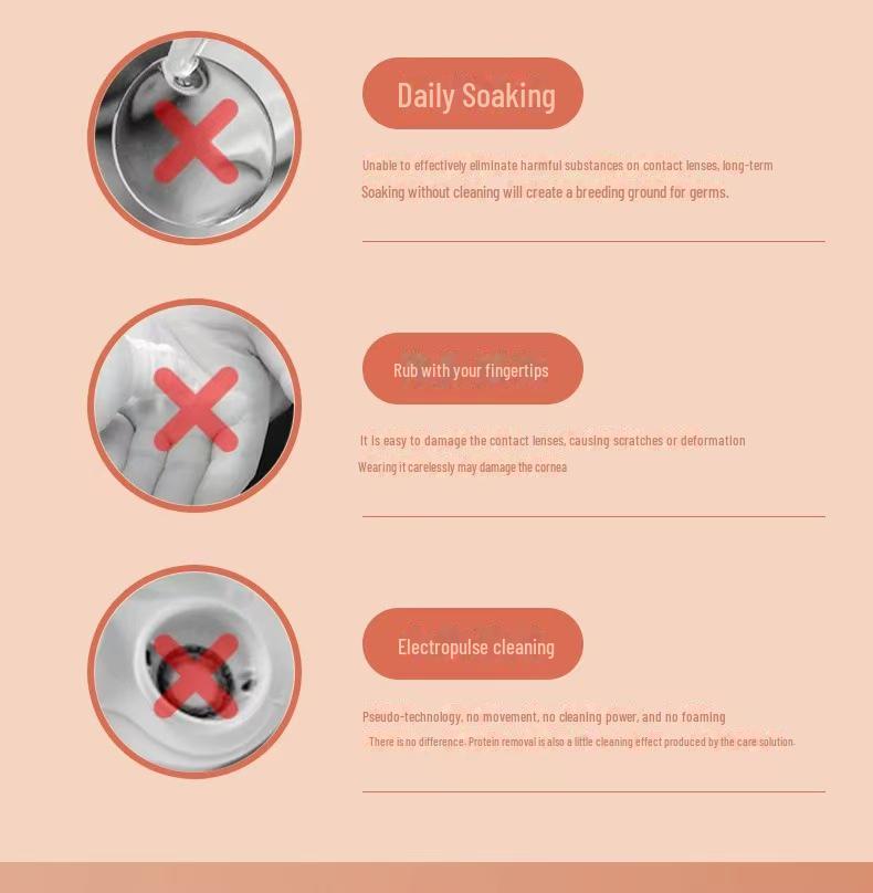 Ультразвуковой электрический очиститель контактных линз для коррекции формы роговицы