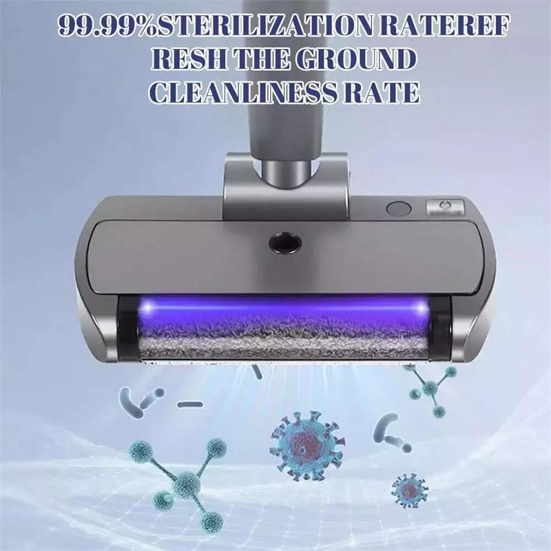 Ручной беспроводной подметальник для твердых полов, перезаряжаемая электрическая швабра-пылесос, автоматический пылесос 2-в-1 для влажной и сухой уборки дома