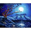 Алмазная живопись кристалл 5d поделки алмазная вышивка ночной лес