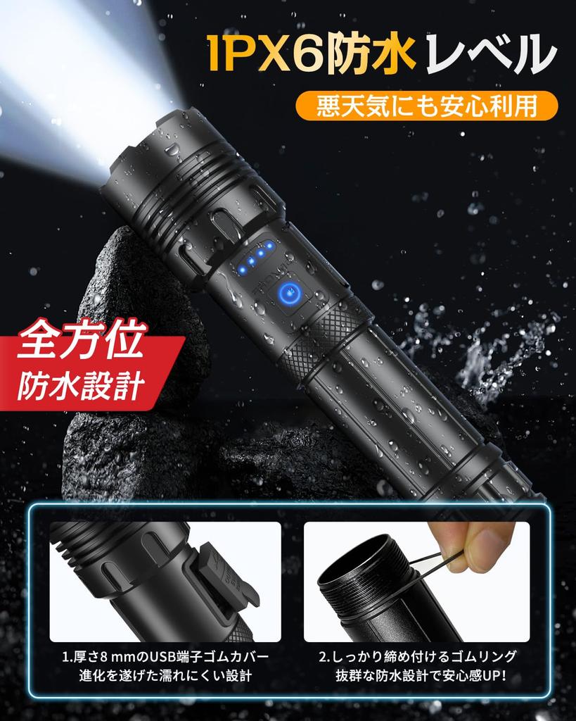 Мощный светодиодный фонарик Военный США Землетрясение Стихийное бедствие Совместим с батареей AAA 5000 мАч до 16 часов USB Смартфон Ручной COB