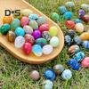 10 Pcs 20mm Crystal Easter Eggs Mini Natural Stone Egg Ornaments Collectible Egg Gems for Easter Decoration Easter Basket Stuffers