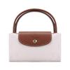 Longchamp Сумка-тоут Le Pliage 23 с короткими ручками из канваса и кожи, маленькая женская сумка-тоут, Бумага 1621089555