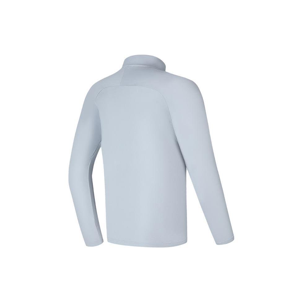 Fila Однотонная футболка-поло с воротником для гольфа Elite с длинным рукавом, мужской топ, средне-серый A11M345210F-GY