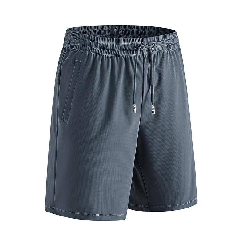 Быстросохнущие шорты Ice Silk для летней мужской одежды для активного отдыха, занятий спортом, бега, повседневных брюк длиной пять четвертей