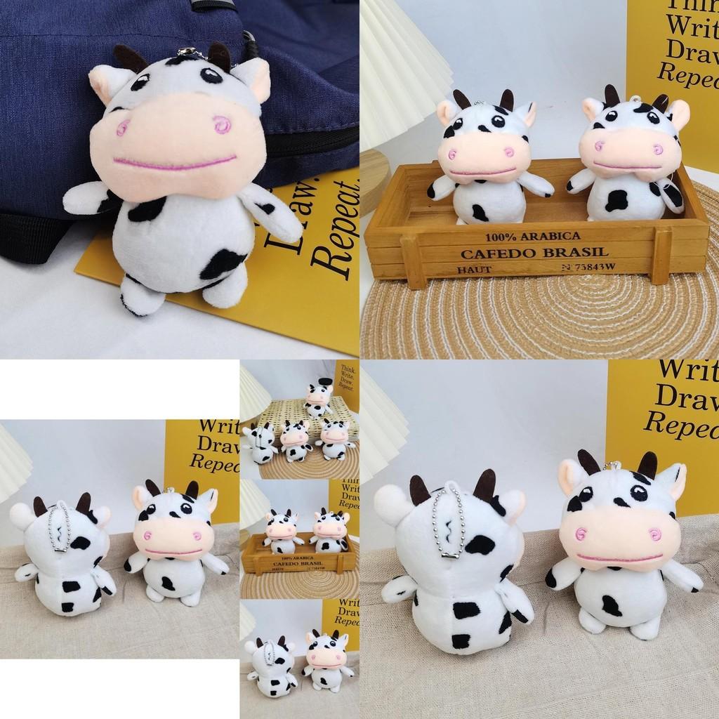 Charming Miniature Cow Plush Keychain Soft And Cuddly Gift For Weddings And Events