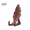 Artistic Desktop Decor Leaf Shaped Phone Stand, 3D Printed Mobile Holder with Double Portable Support Hook Support, Creative Hands Free Video Cradle,