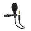Pin Microphone Microphone 3.5mm Plug 4-Pole Type Mini Clip Microphone Condenser Microphone Omnidirectional Clip Type Compatible with iPhone iPad