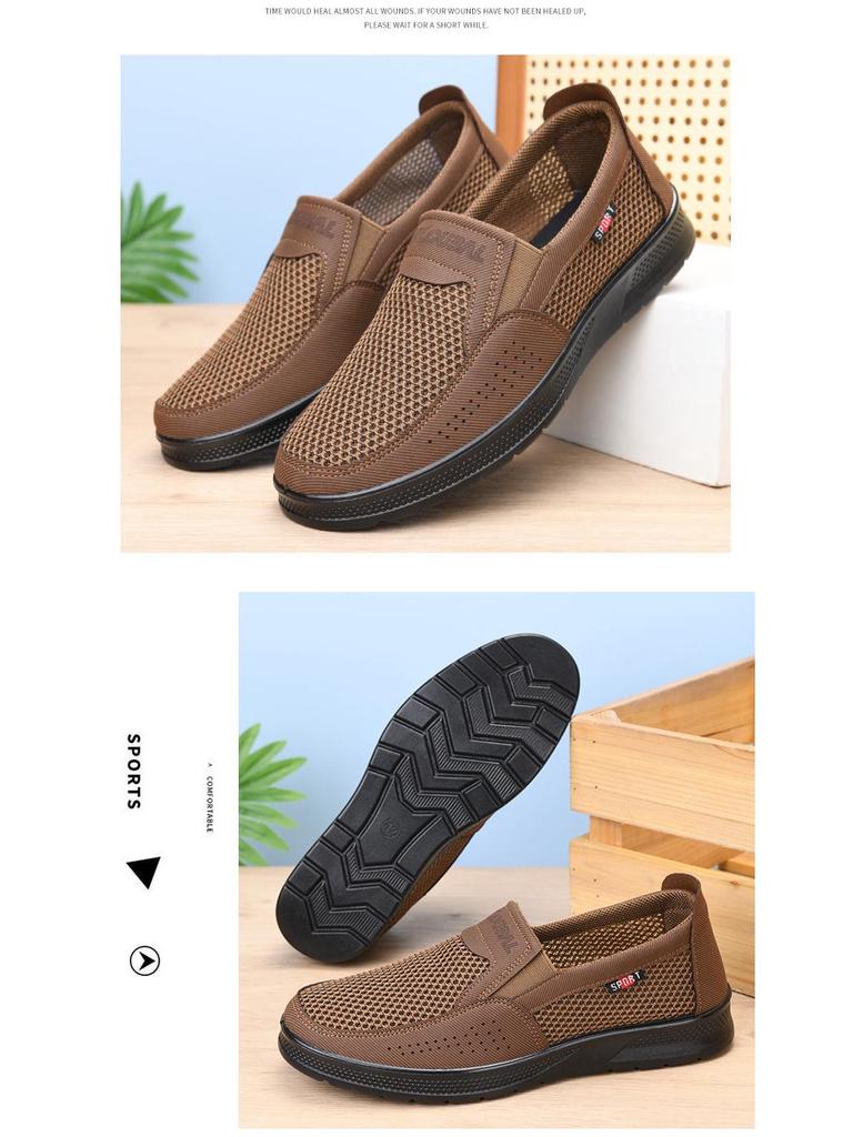 Men's Summer Casual Mesh Slip-On Shoes - Breathable, Soft Sole, Comfortable for All-Day Wear