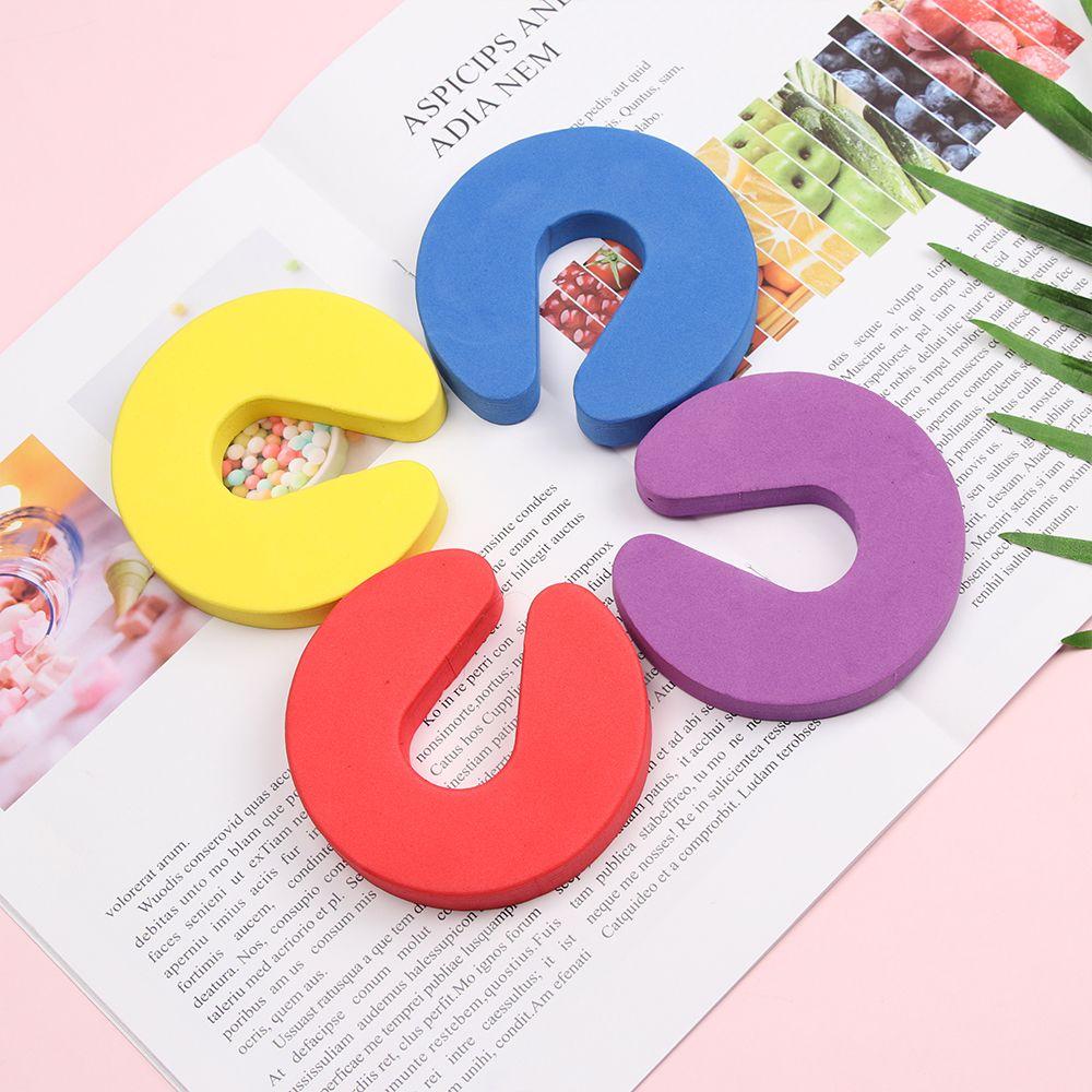 4PCS Kitchen Bedroom Soft Door Clip Baby Kids Safety Guard Finger Protector Door Stopper