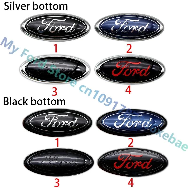Новая наклейка на автомобиль 2026 года для Ford ABS 14.5 Логотип на капот автомобиля спереди Наклейка-значок на задний багажник для Ford Mondeo Focus Fusion MK2