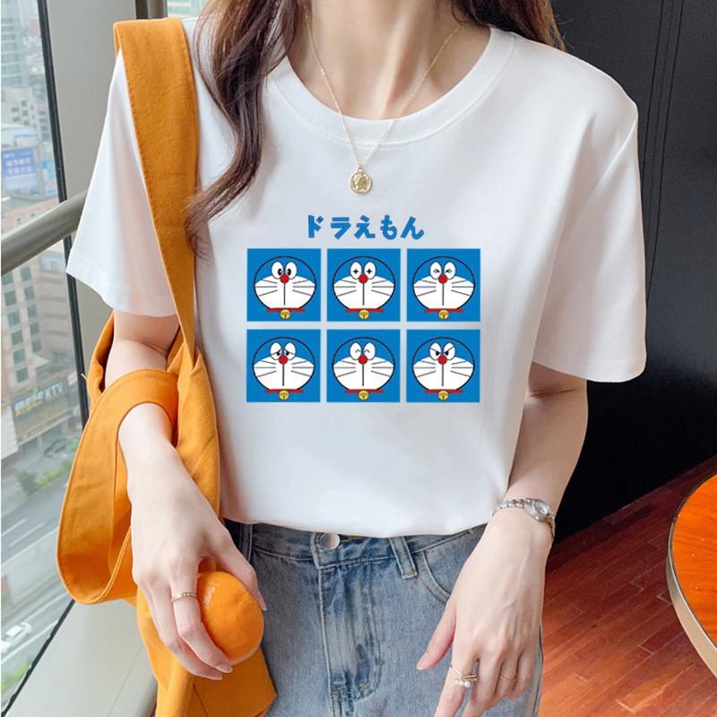 VEZFAA Женские модные повседневные летние весенние блузки и рубашки с круглым вырезом с короткими рукавами