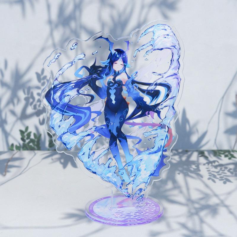Anime Game Open World Impact Acrylic Cosplay Character Stand Acrylic Figure Stand Painted Desk Decor Ornament Gift