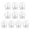 Snow Globe DIY 150ml Clear Christmas Snow Globe for DIY Snow Water and Holiday Snow Globes Kit, 10-Piece Set, Containers, Refillable, Globes,