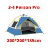 Палатка One-touch, автоматическая, водонепроницаемая, для кемпинга, на 1 человека, на 4 человека, легкая, быстро открывающаяся, портативная, складная, пляжная палатка