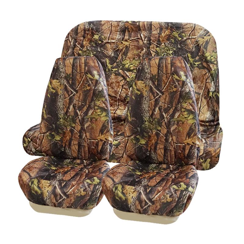 2/5 Seats Car Hunting Camo Seat Protector Outdoor Waterproof Front and Rear Seat Cap Jeep Truck Interior Accessories