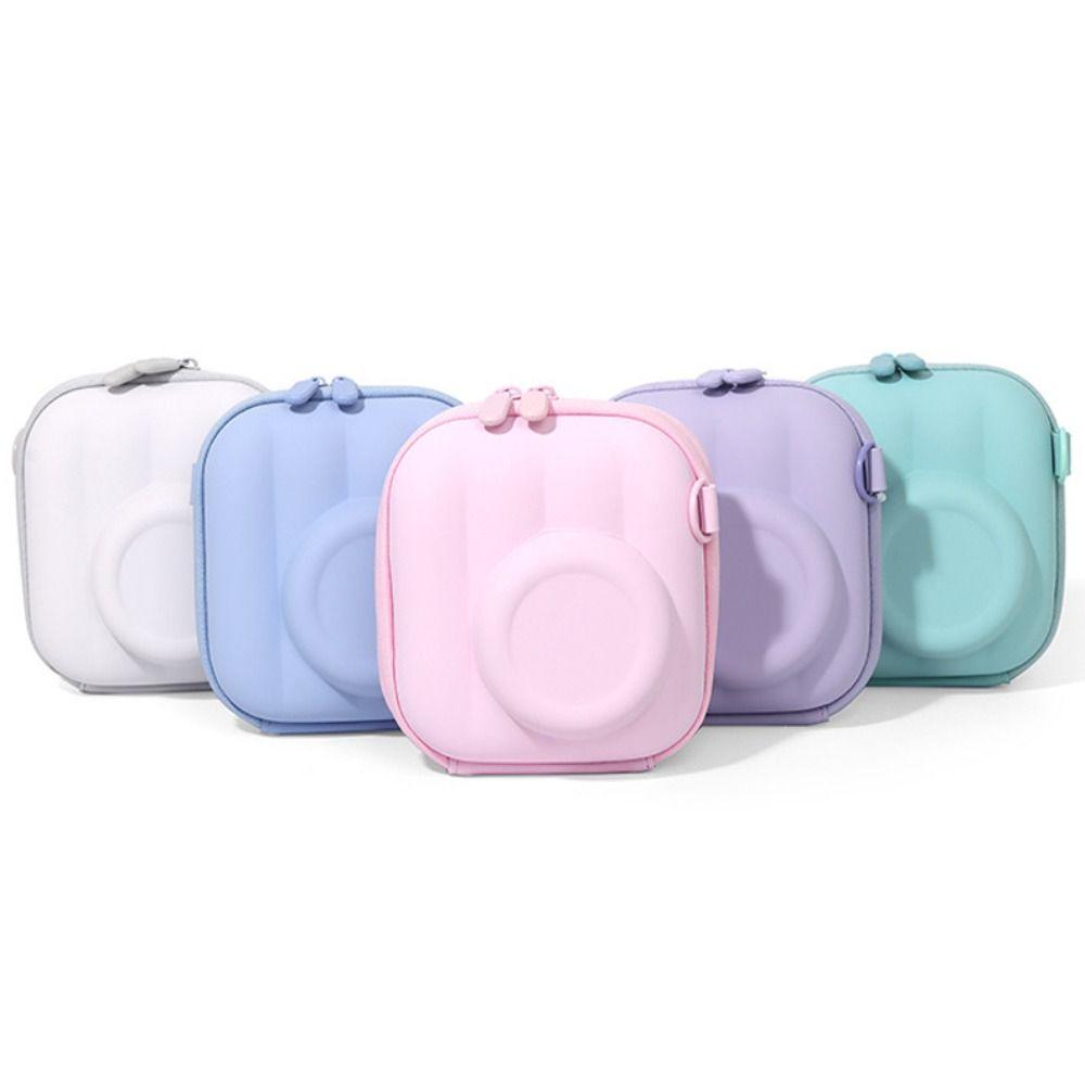 Hard Shell Crossbody Bag Zipper Storage Bag Compact Instant Camera Case Outdoor Carry