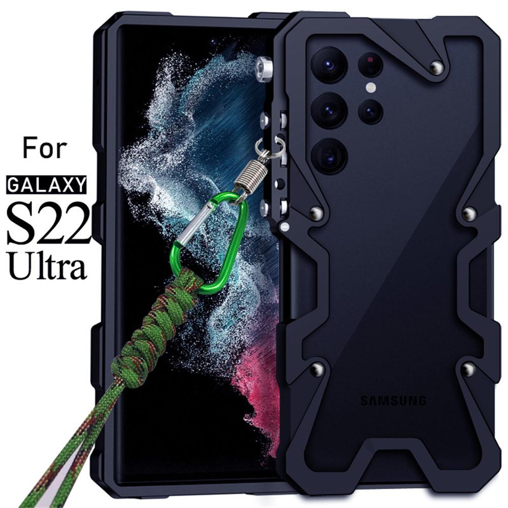 Ударопрочный металлический бампер-чехол для Samsung Galaxy S22 S23 Ultra S20 S21 S22 S23 FE S24 Plus Note 20 S24 Ultra Чехол Алюминиевая крышка