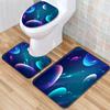 Gradual Change Pattern Toilet Floor Mat Three-Piece Bathroom Three-Piece Carpet Door Mat