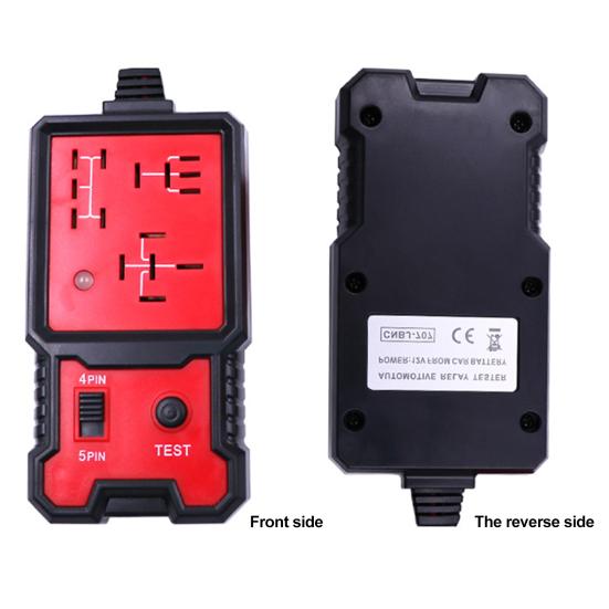 12V-24V Car Relay Tester 4-Pin & 5-Pin Automotive Relay Tester with LED Indicator Quick Diagnostic Tool for Vehicle Electrical System Testing