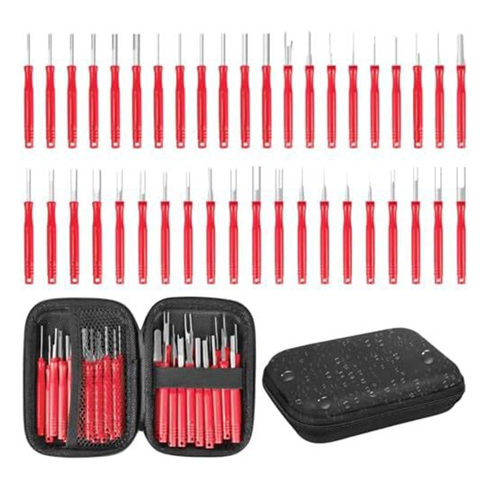 30Pcs/set Reusable Wire Terminal Removal Tool Pin Connector Removal Tool Wire Terminal Service