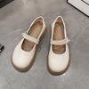 Мода 2024 года, лето, новые женские туфли Мэри Джейн, мягкие повседневные туфли для улицы, балетки на плоской подошве, с круглым носком, без застежек