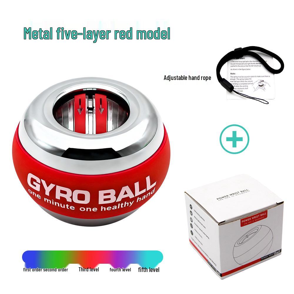 Светящийся фитнес-гироскоп: Кистевой и предплечевой тренажер - Ослепительный платиновый хват