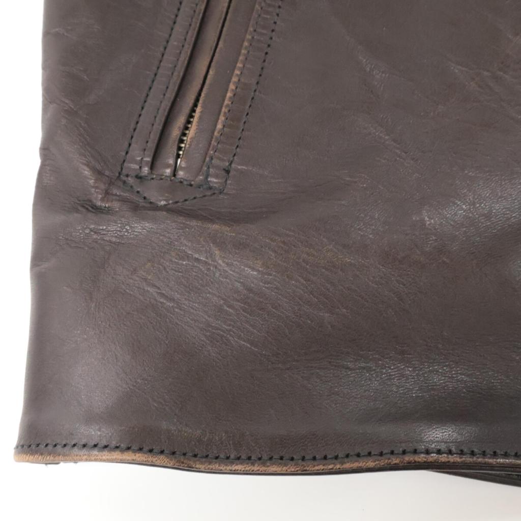 FINECREEKLEATHERS Eric Single Riders Jacket 40 Dark brownUsed