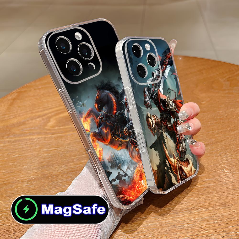 Игровой чехол для мобильного телефона Darksiders для iPhone 17 16 15 14 13 12 11 Air Pro Max Plus Mini Magsafe Прозрачный Цветной Чехол Красивый