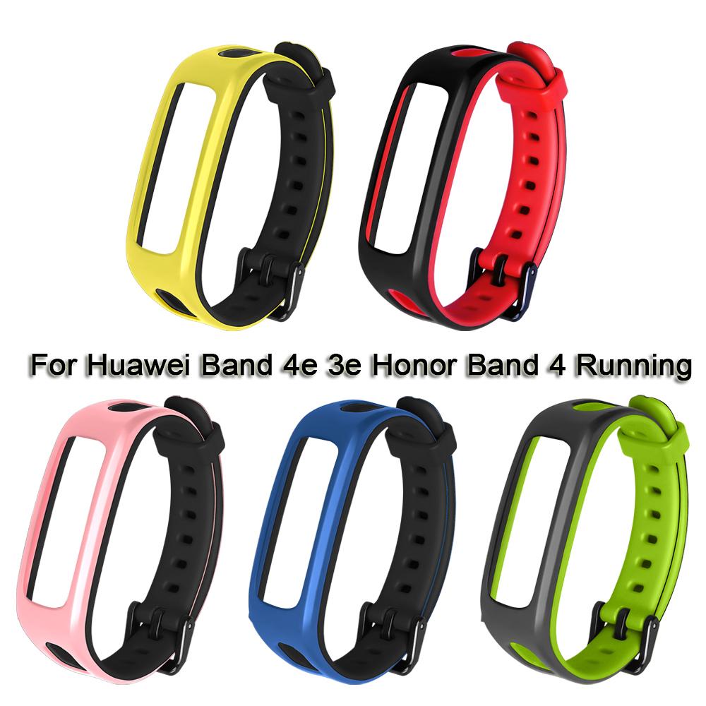 Dual Color Bracelet Colorful Soft Silicone Strap Watch Band Wrist Watchband Wristband