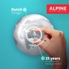 Alpine Детские беруши Pluggies для детей, беруши маленького размера для взрослых с именем, слухом, звуком, защитой от шума, гарантией и наклейкой, защитой,