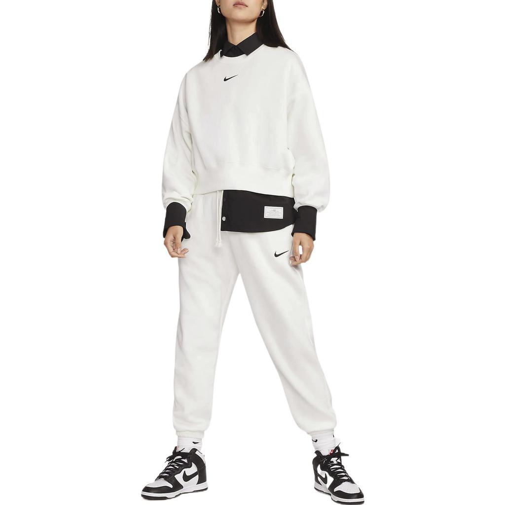 Nike Женские вязаные брюки-джоггеры Белые Умеренная манжета DQ5888-133