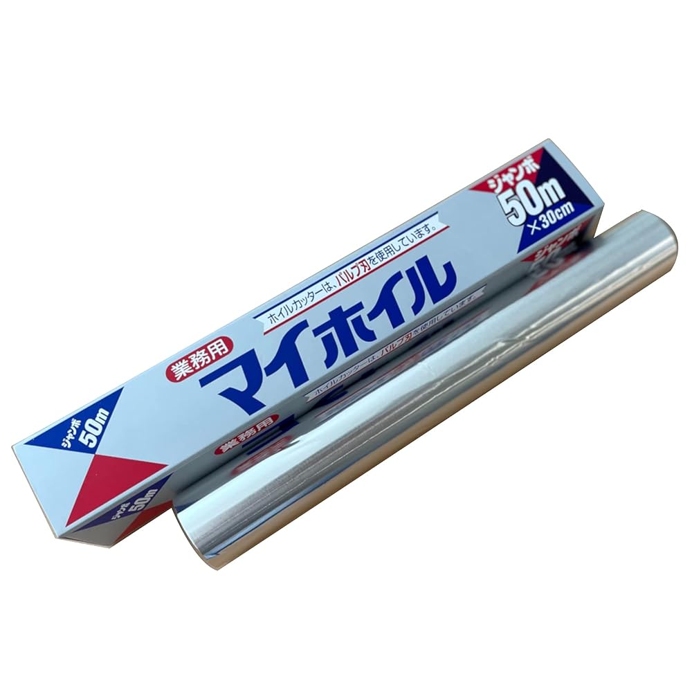 UACJ Aluminum Foil Silver 30cm x 50m for Oven and Frying Pan, No Separation, Pulp Blade, Made in Japan