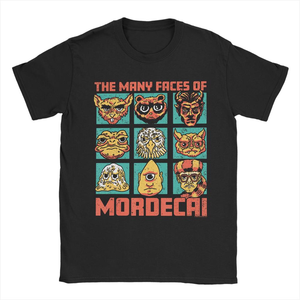 Unisex DCC Unisexy Faces of Mordecai Grid Funny Gamer Series Book T Shirt Cotton Clothing Vintage Short Sleeve Round Neck Tees