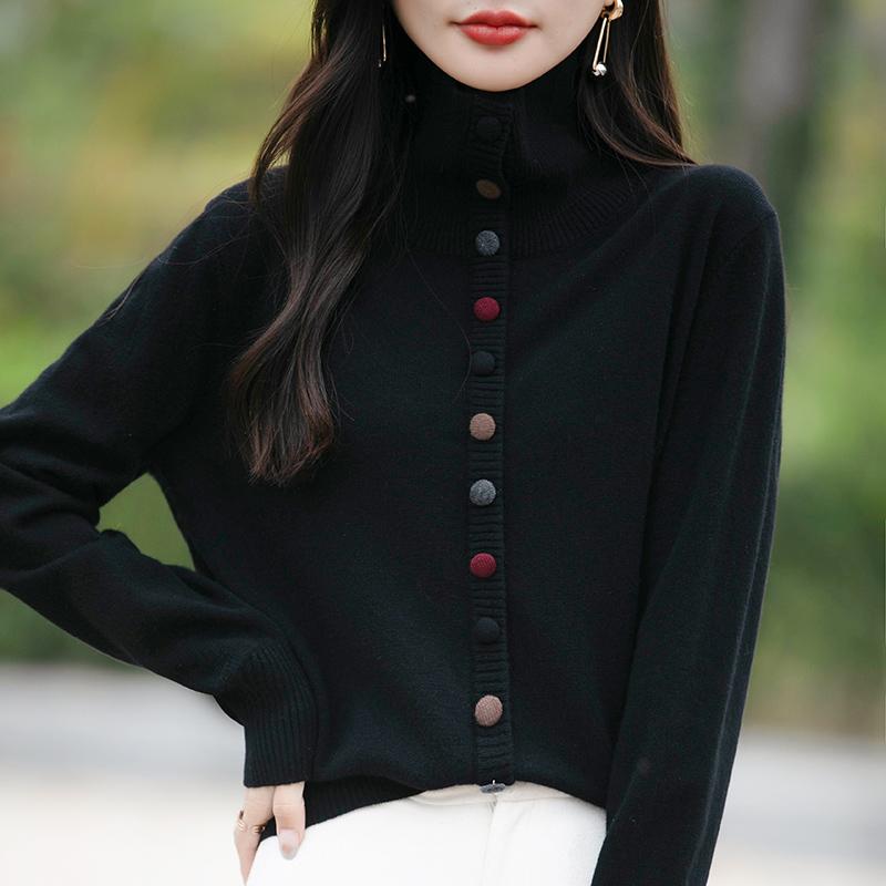 Женский легкий кардиган из 50% шерсти и 50% шелка Mulberry — универсальный трикотаж на все 4 сезона для комфорта и стиля в любое время года