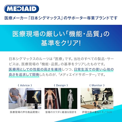 Официальный медицинский производитель: Поддерживающие гольфы MediAid, Сделано в Японии. [Специальная обработка для снижения утомляемости и терморегуляции] Обеспечивает Sol
