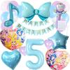 BALLOON DAYS Kimi To Idol Precure Birthday Balloons Precure Kimipuri Blue Decoration Set Balloon HAPPYBIRTHDAY Ribbon Heart Star Garland Birthday