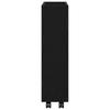 Narrow Storage Trolley Black Oak Effect