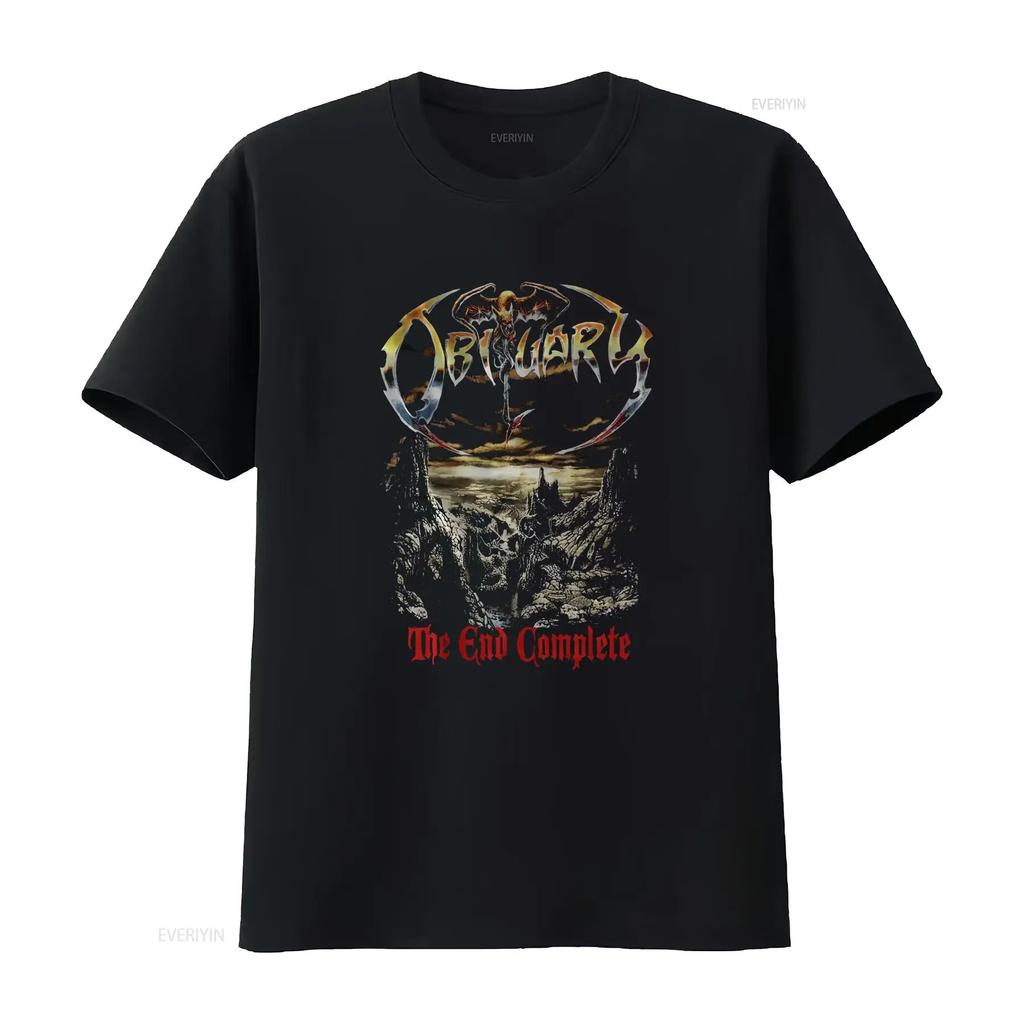 Obituary The End Complete T shirt size S XL vintage Washed Stylish Stretched Slightly Versatile streetwear Casual homme