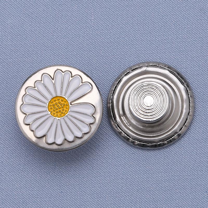 Регулируемые бесшовные металлические пуговицы для джинсовой ткани, съемная утягивающая талию волшебная кнопка