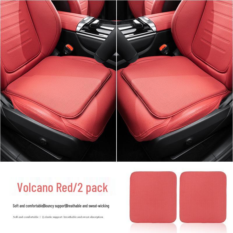 Дышащая наппа кожа Подушка для автомобильного сиденья - Нескользящая, Универсальная посадка для всех сезонов