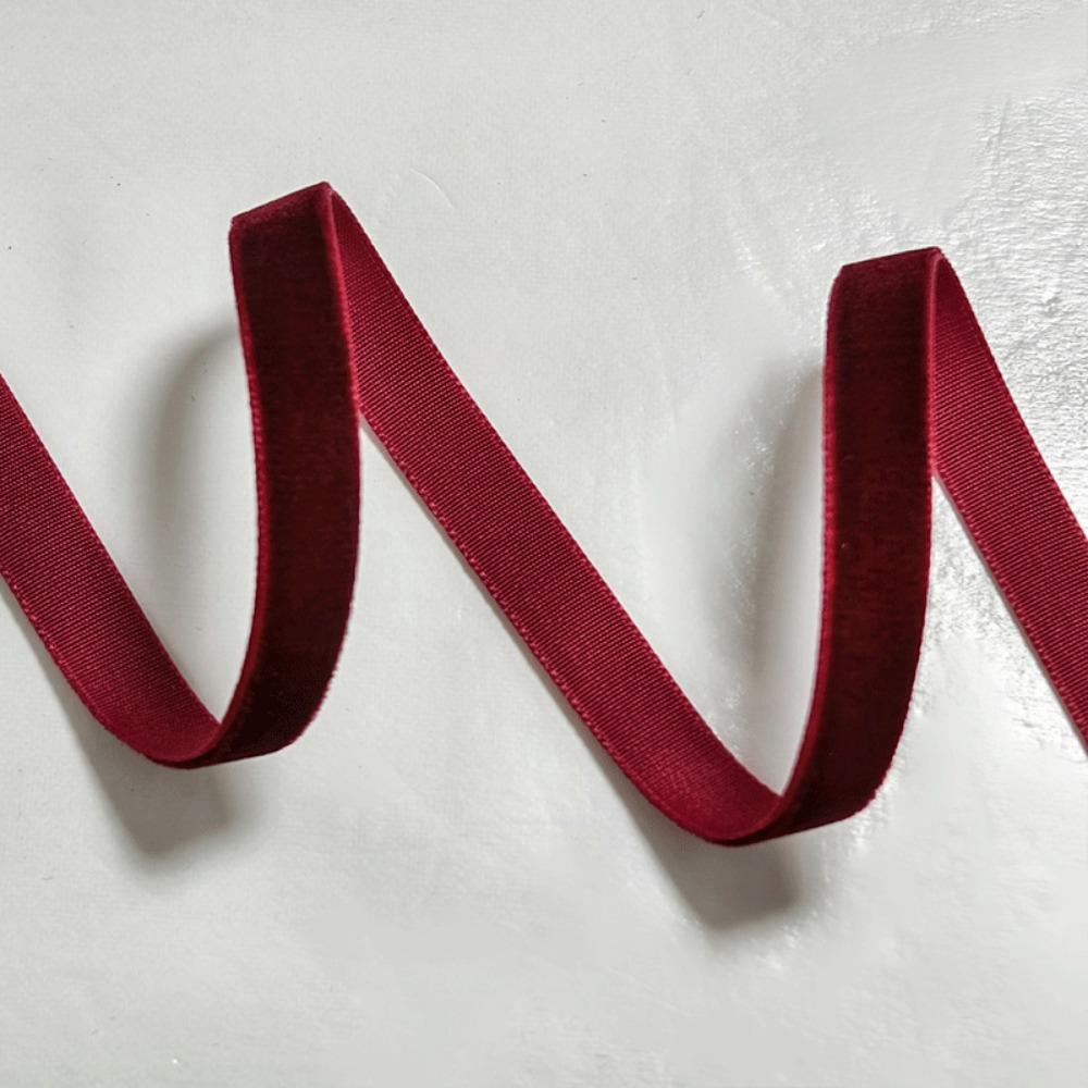 Новая 5-ярдовая бархатная лента 6/10/15/20/25/40 мм Лента для упаковки подарков своими руками Односторонняя Велюровая лента Цветок-бант Букет