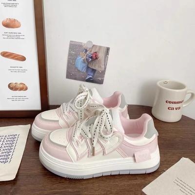 Маленькие белые туфли для детей, весна и осень, новые туфли на толстой подошве, универсальная повседневная обувь