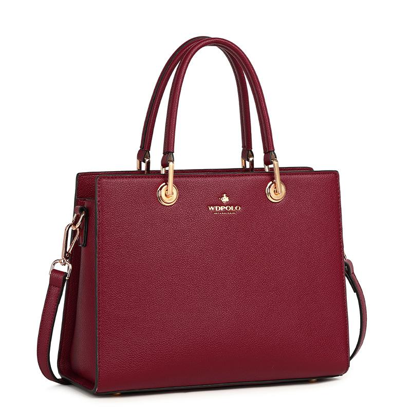 WDPOLO Сумка для мамы, новинка 2023 года, свадебная сумка среднего возраста, красная сумка, атмосферная женская сумка большой вместимости для свекрови