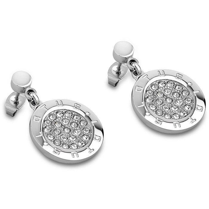 Boucles d'oreilles - Lotus Style - LS1751-4-1 - Cristaux - Plaqué or - Argenté