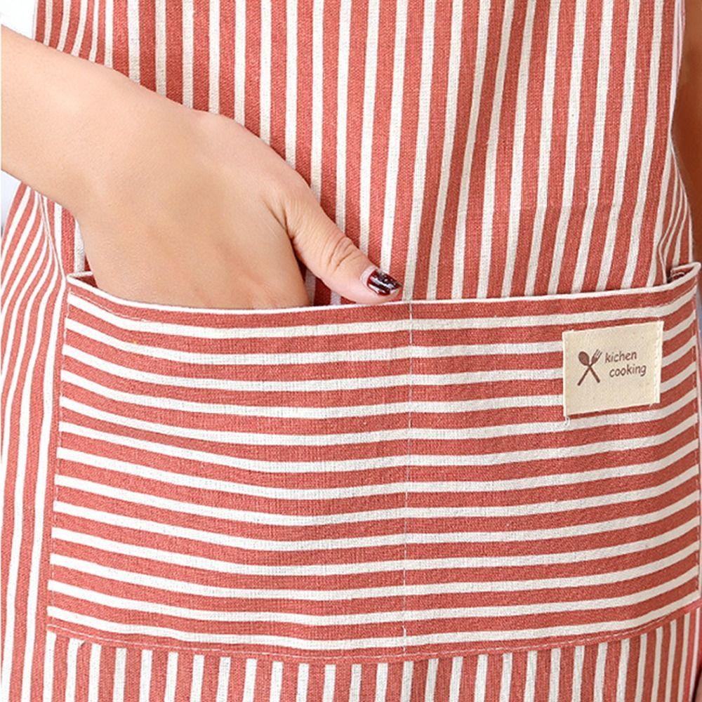 Хлопково-льняной рабочий фартук шеф-повара без рукавов, фартук для готовки, модный женский фартук-комбинезон