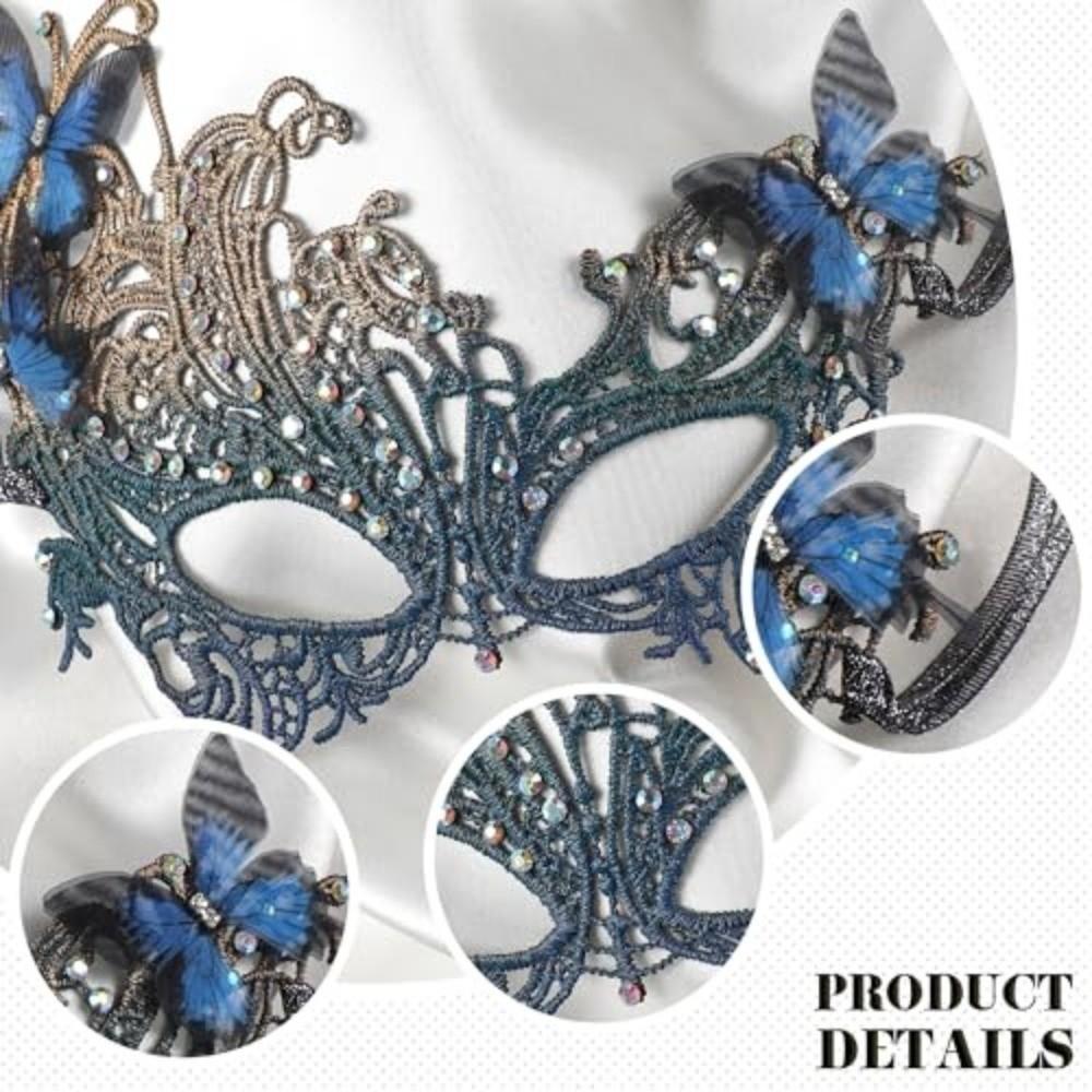 Adjustable Antique Carnival Masks 1920s Halloween Masquerade Masks Lace Masquerade Masks Halloween