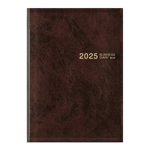 Midori Business Diary Notebook 2025 B5 Monthly Brown 26897006 (Starting In December 2024)