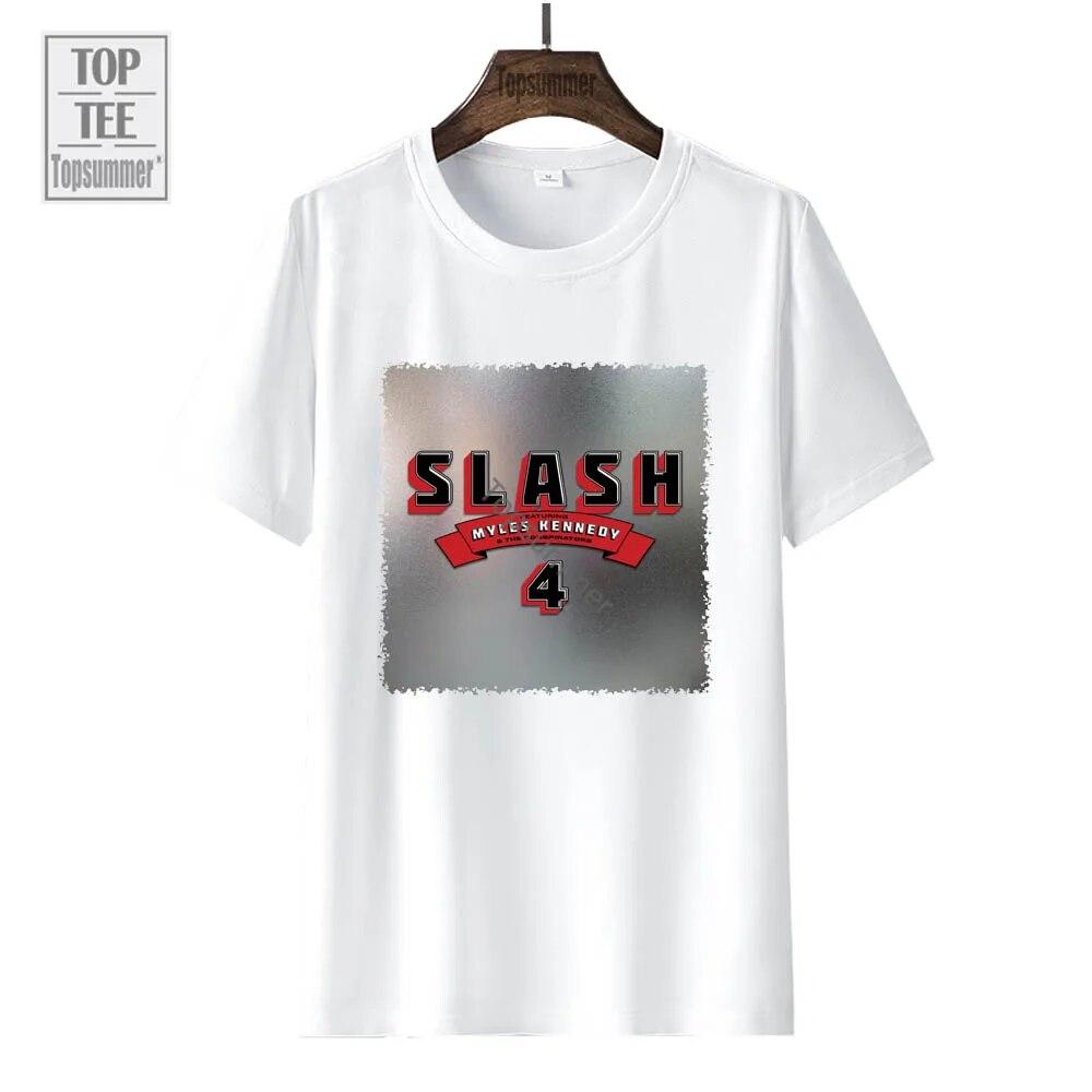 4 Album T Shirt Slash Tour T-Shirt Fashion Harajuku Oversized Tshirts Couples Graphic Print Tops